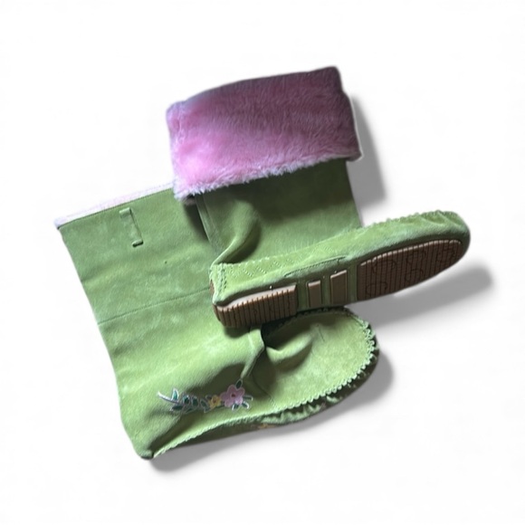 naughty monkey Shoes - Naughty Monkey Boots/Pink & Green/Size 9.5/ New-No tags